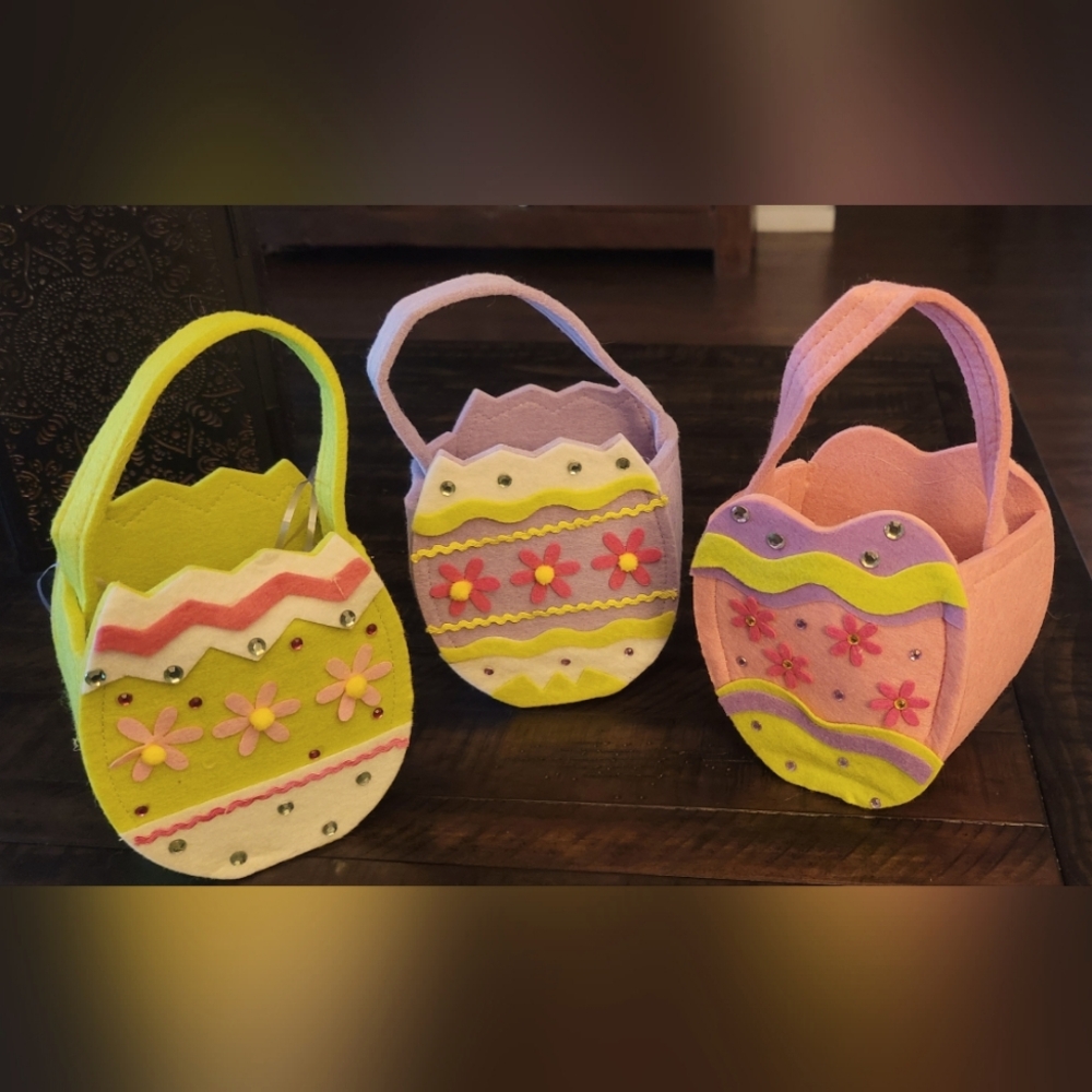 Felt Easter Egg Baskets